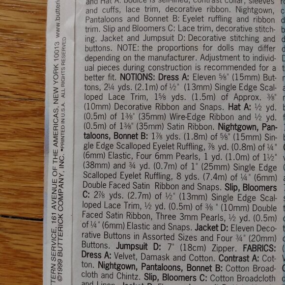 Vintage 23" Doll Clothes Sewing Pattern Prairie Pioneer Dress Modern Outfit 6373 - Picture 5 of 8